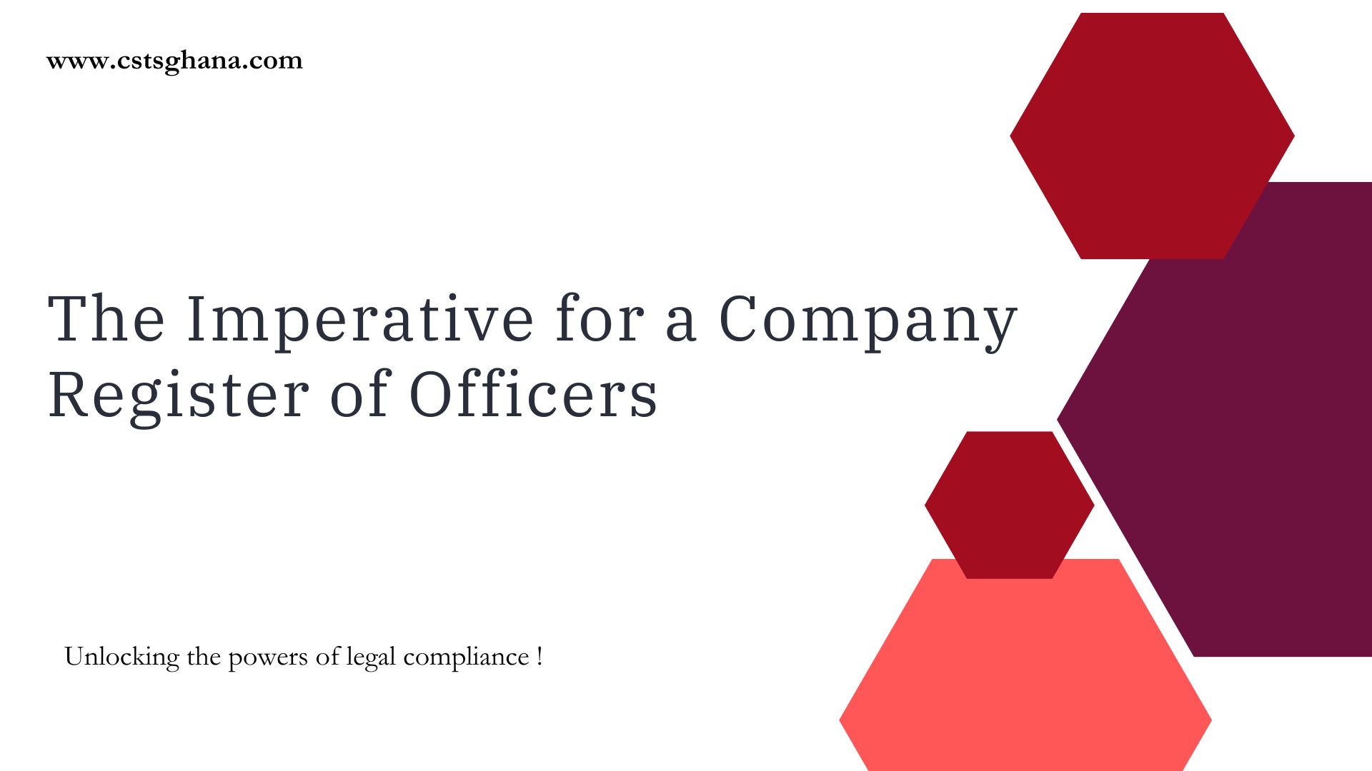 Fostering Transparency and Governance: The Imperative for a Company Register of Officers.